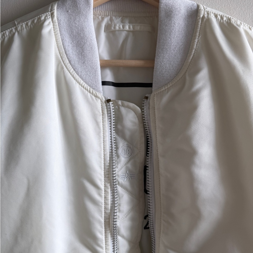 Opening Ceremony x Alpha Industries white MA1 Flight Bomber Jacket - Picture 3 of 7